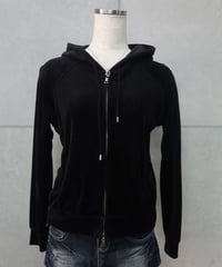 velour zip hoodie