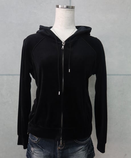 velour zip hoodie
