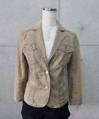 sand beige denim jacket