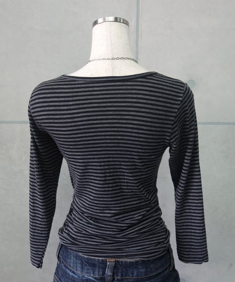 striped long sleeve top
