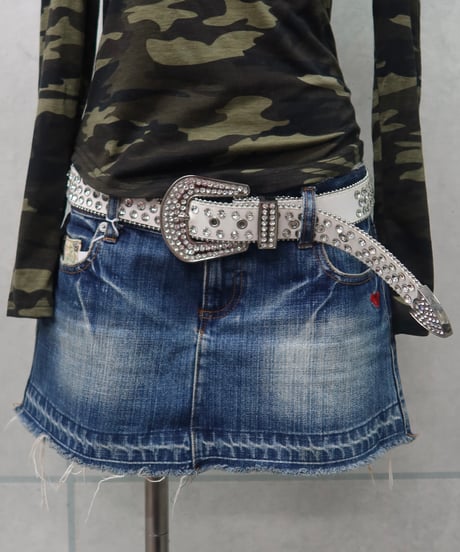rhinestone studded belt