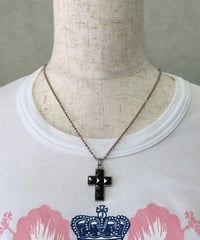 black cross necklace