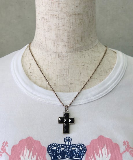 black cross necklace
