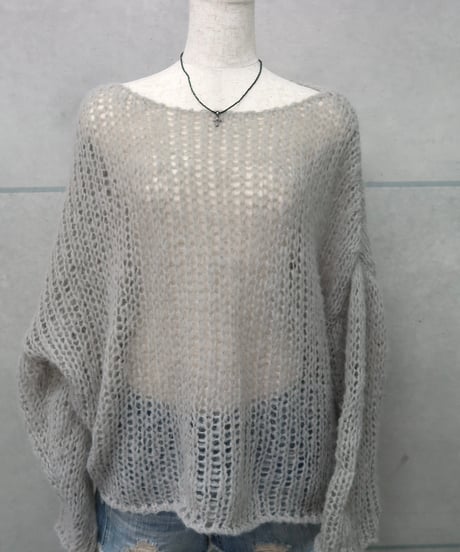 loose open knit sweater