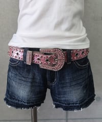Pink studded belt