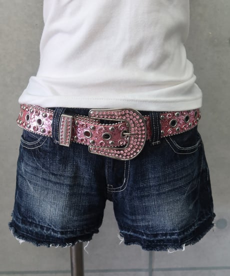 Pink studded belt