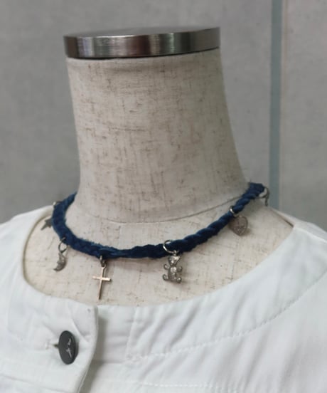 blue charm choker