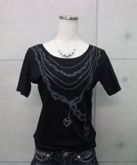chain print tee