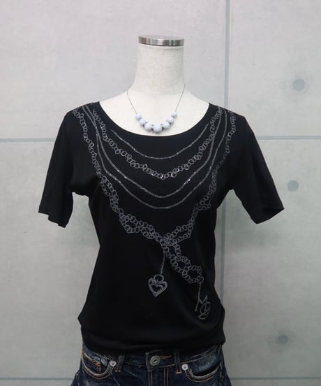chain print tee