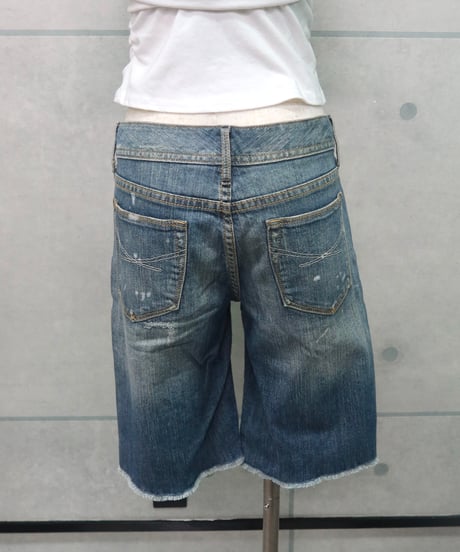 denim half pants