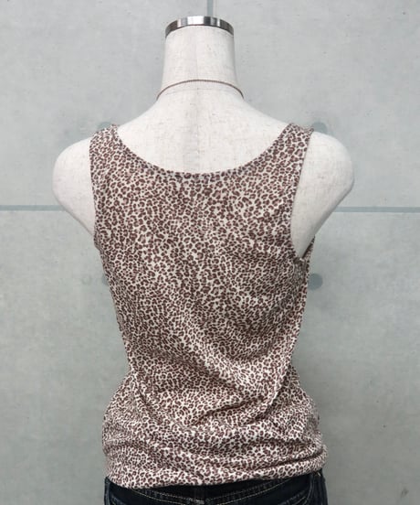 y2k reopard tank top