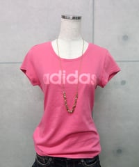 pink adidas tee