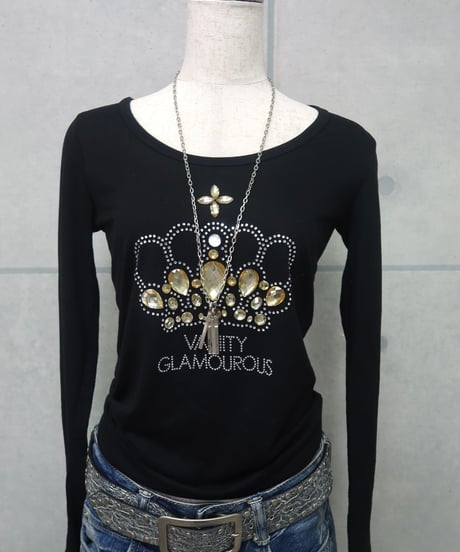 y2k crown long sleeve tee