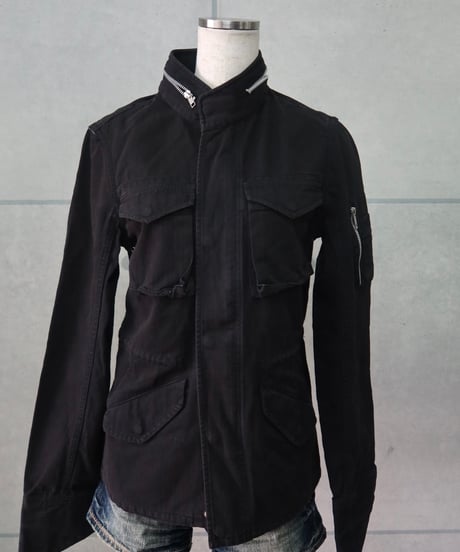 black zip-up jacket