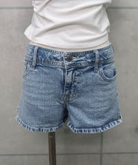 light blue short denim