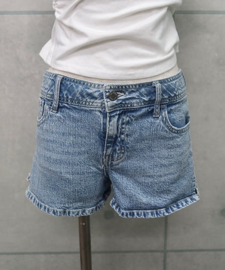 light blue short denim