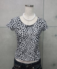 dalmatian print tee