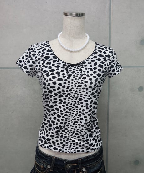 dalmatian print tee