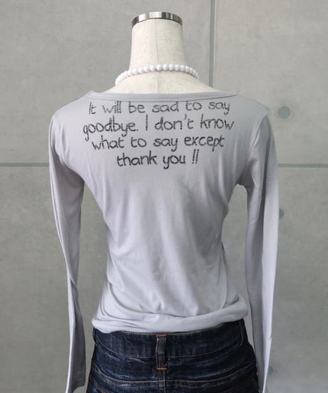 graphic print long sleeve top