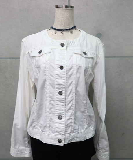 white denim jacket