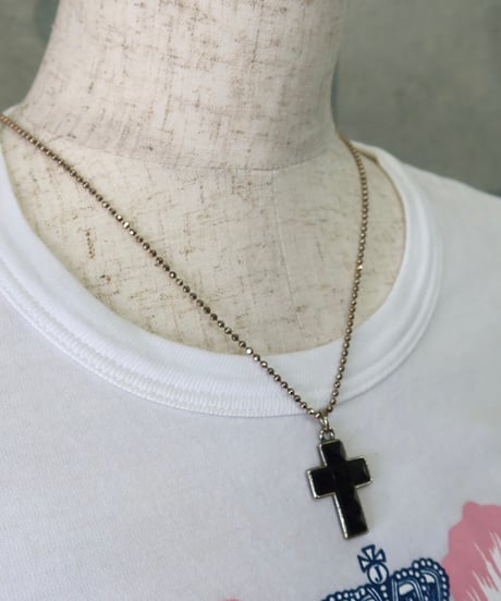 black cross necklace