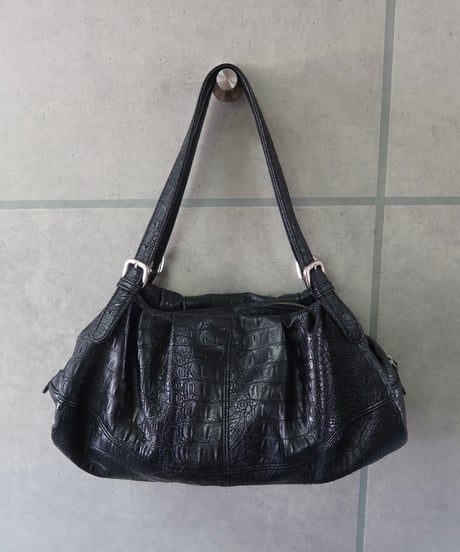 y2k croc embossed handbag