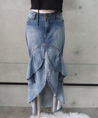 mermaid denim skirt