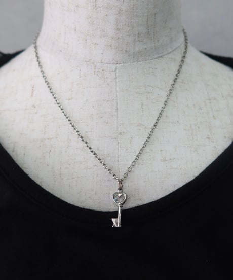 heart shaped key necklace