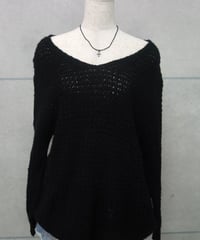 open knit sweater