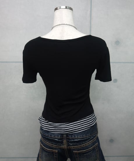 striped layered top