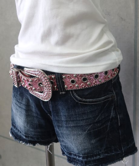 Pink studded belt