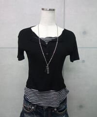 striped layered top