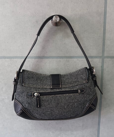 buckle front shoulder bag