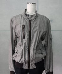 check blouson jacket