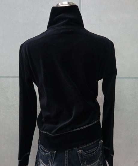 velour zip hoodie