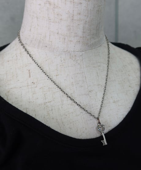 heart shaped key necklace