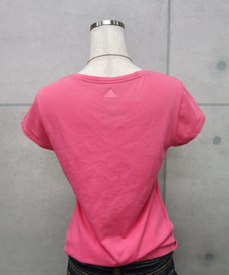 pink adidas tee