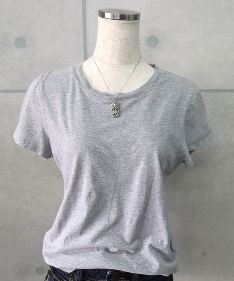 plain gray tee