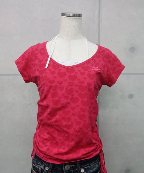 nike heart layered top