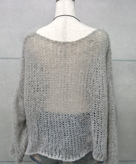 loose open knit sweater