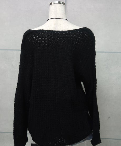 open knit sweater