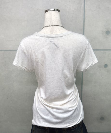 white glitter print tee