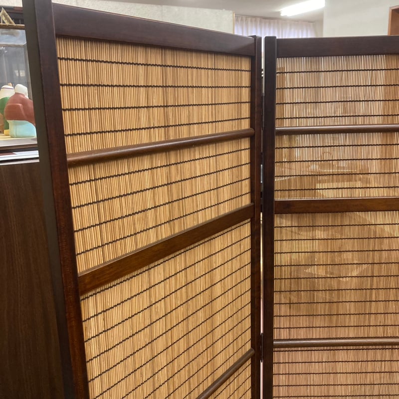 売切価格！未使用　天津　御簾屏風　天然木　竹 竹すだれ屏風【店舗受け取り限定】 | 店舗在庫処分品& アウトレット商品
