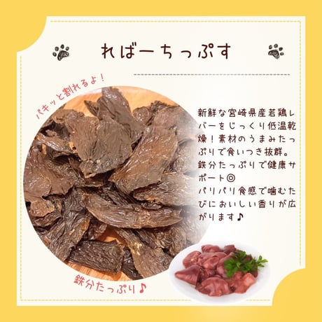 ればーちっぷす 40g 無添加 犬用おやつ 【日向のわんこ】