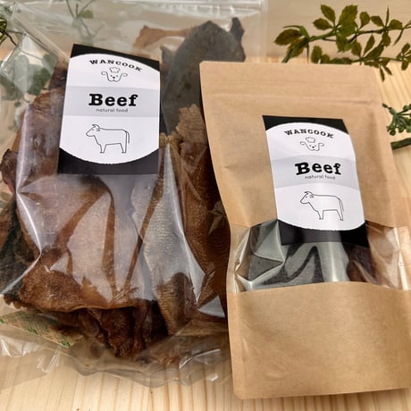 牛タン皮ジャーキー 50g 200ｇ 無添加 犬用おやつ 【WAN COOK】