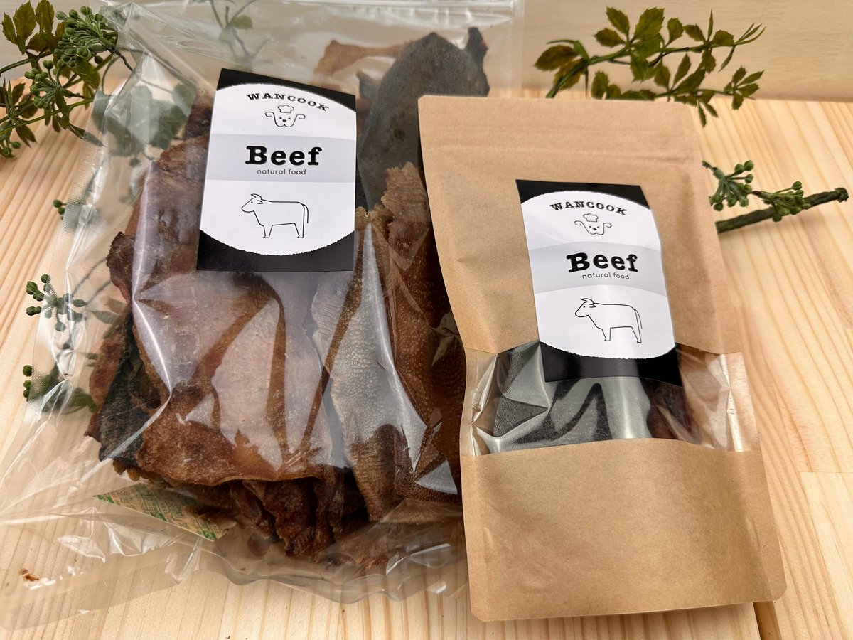 牛タン皮ジャーキー 50g 200g 無添加 犬用おやつ 【WAN COOK】 | うち