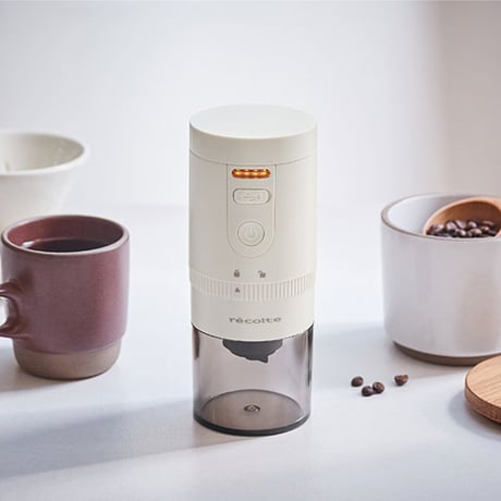 レコルト コードレス コーヒーグラインダー ホワイト