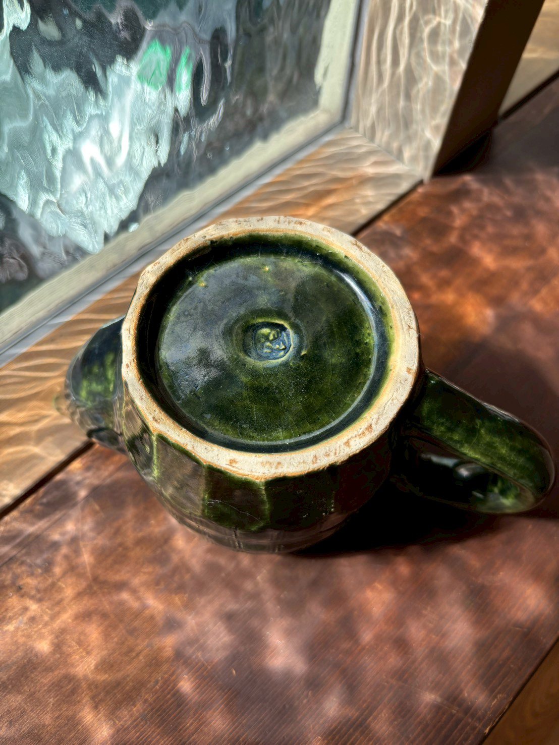 森田隆太郎 作｜手作り陶器急須｜ティーポット｜茶こし付き｜陶器お皿
