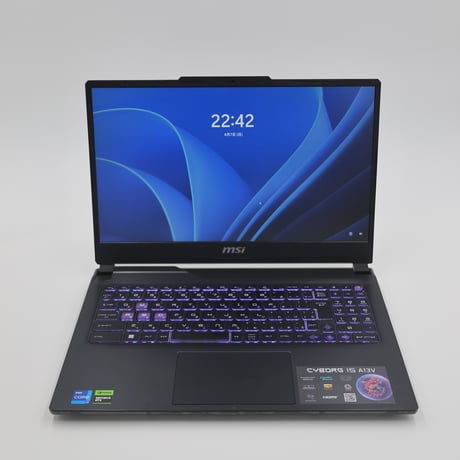 【美品Aランク】MSI ゲーミングノートパソコン CYBORG 15 A13V (Core i7-13620H,メモリ16GB, SSD 1TB, Geforce RTX 4060)