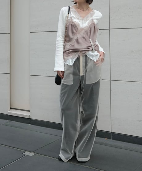 Lace Trimmed Eyelet Top